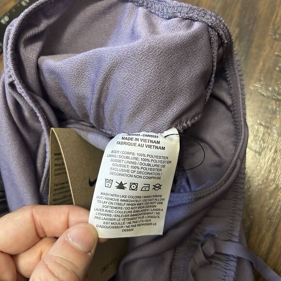 NWT Nike Womens Size Small Dri-FIT Tempo Brief-Lined Running Shorts Purple - Picture 6 of 7
